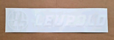 Large Leupold Rifle Scope White Crosshair And Name Gun Case / Range Box Sticker