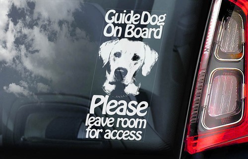 Guide dog car sticker - dog,