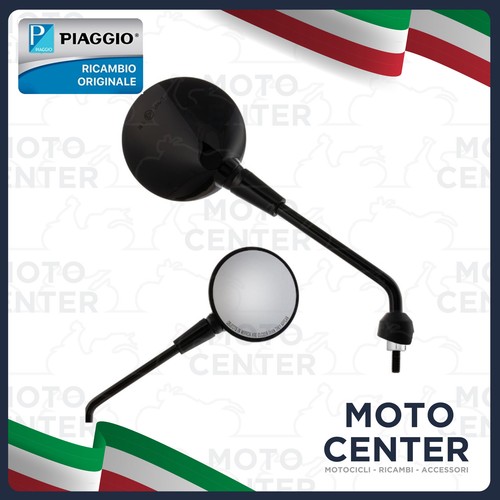 Right mirror black piaggio - mirror.,