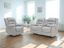 Saxon Electric Recliner Grey