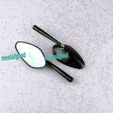 Fit Kawasaki ER-6F &Z1000SX 2011-15 2x Motorcycle Rear View Mirrors Leaf Style