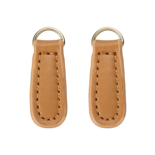 2pcs leather zipper pull - 2pcs,,
