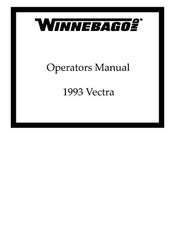Winnebago 1993 Vectra Itasca Motor Home Owners Manual User Guide Coil Bound