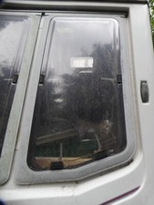 Caravan window Stirling Europa,18.75x34.25inch,47.5x87cm,,catches hinge,seal,arm
