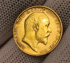Half sovereign coin 1910 solid - half,