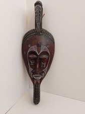 Large Hand Carved Wooden Face