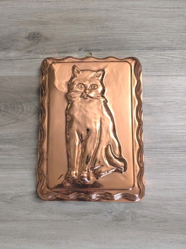 Vintage kitchen copper cat - kitchen,