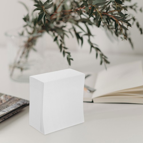Nonsticky white memo - white, cube