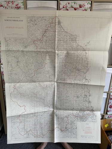 Vintage large ordnance survey - ordnance,