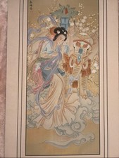 Beautiful lady & elephant