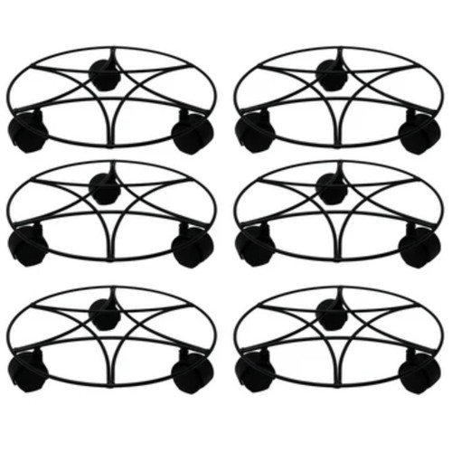 6pc plant pot planter caddy - 6pc,