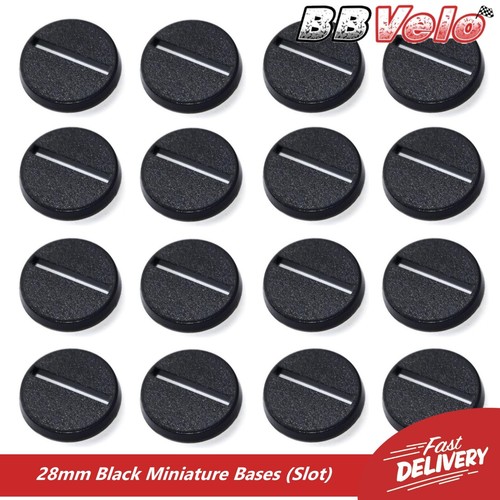 28mm round slot bases - round,