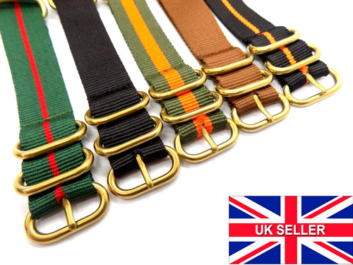 Brass steel rings zulu nato - brass,