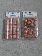 2 pack Hair Beads Wooden Balls