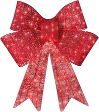 48" Pre-Lit XL Christmas Bow