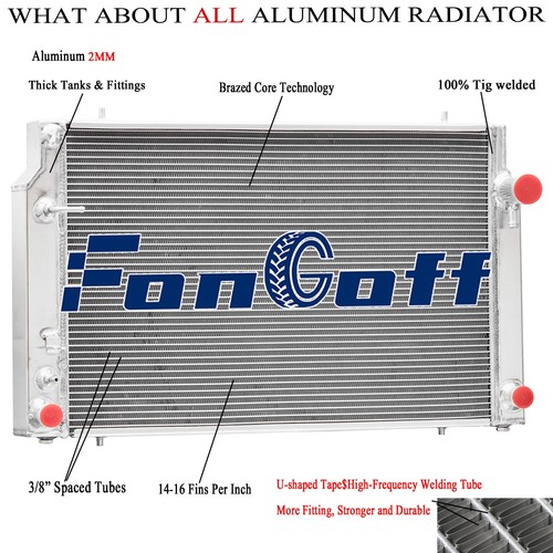 Core aluminum radiator - aluminum,
