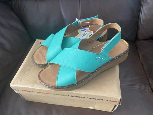 Ladies adesso green - adesso, leather
