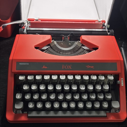 Smith red fox typewriter - smith,