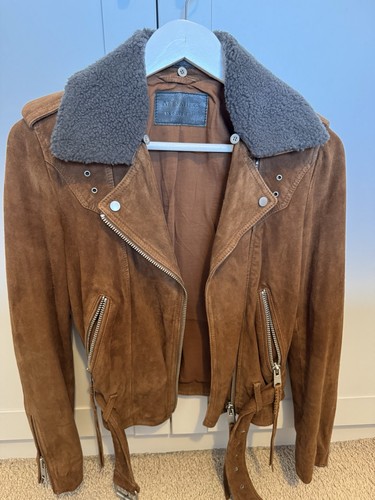 All saints suede tan - suede, women’s
