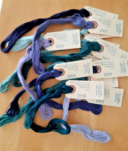 Lavender lace needlepaints - lavender, &