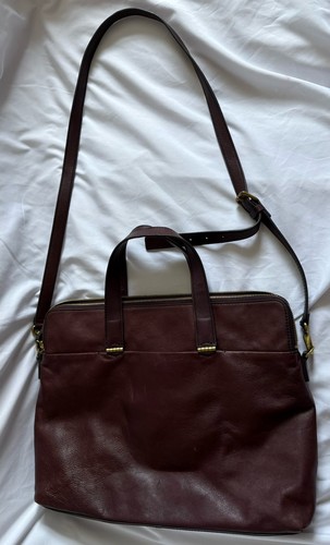 Fossil wine leather messenger - fossil,