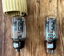 Vintage matched pair GEC KT-66 Valves/Vacuum Tubes - AVO Tested Very Strong