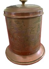 Copper Tea Caddy/Tin By Mandarin Ware