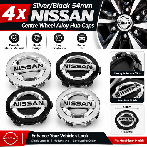 54mm nissan centre caps - 54mm,