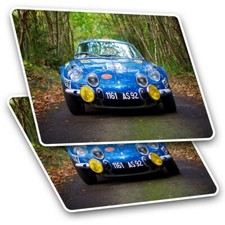 2 x Rectangle Stickers 10 cm -