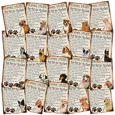 PERSONALISED Dog Breed Cute Retro Metal Shabby-Chic Tin Sign Wall Plaque 