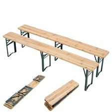 2pcs Foldable Wooden Beer