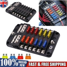12 Way Blade Fuse Box Block &