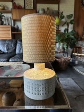 Rare Vintage 1970s Bitossi Dente Pattern Lamp Base - Rewired And PAT Test