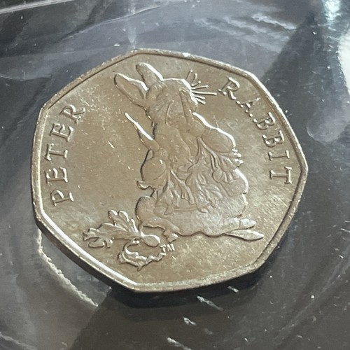 2018 peter rabbit 50p fifty - rabbit,