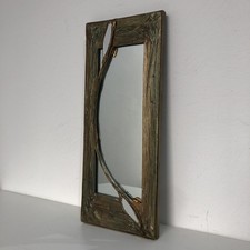 Art Nouveau Style Gold Paper Mache Mirror