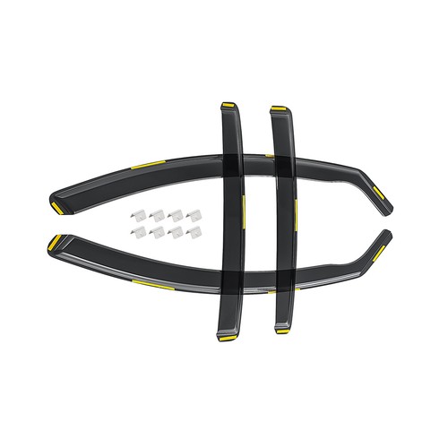 4pc tinted wind deflectors - 4pc,