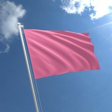 Plain Pink Flag 5ftx3ft BN