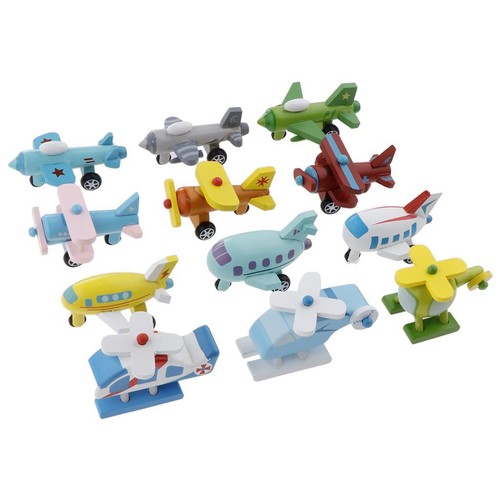 Wooden plane helicopter - x,