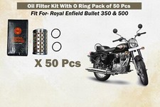 Royal Enfield "Bullet 350 & 500 Oil Filter Element Pack of 50 Pcs"