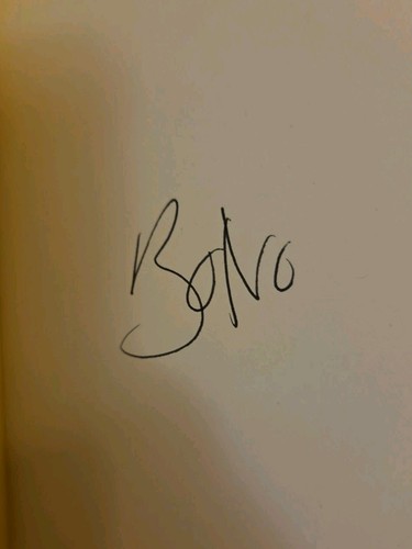 Bono signed surrender - surrender, memoir