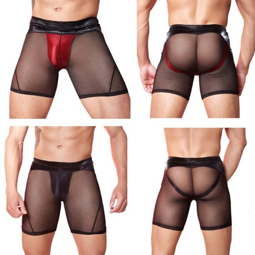 Men see through boxer briefs - see-through,