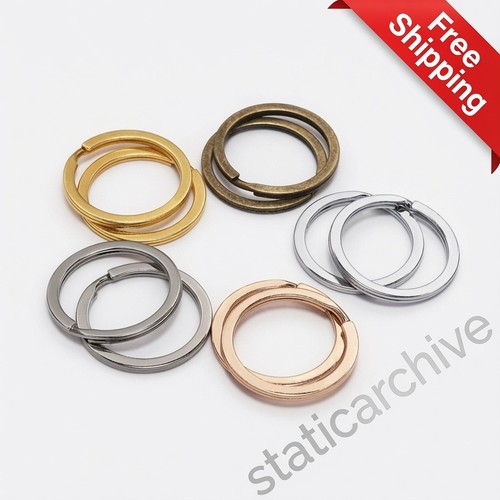 Split rings round - split, flat
