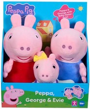 Peppa Pig 3 Pack Plush Toys
