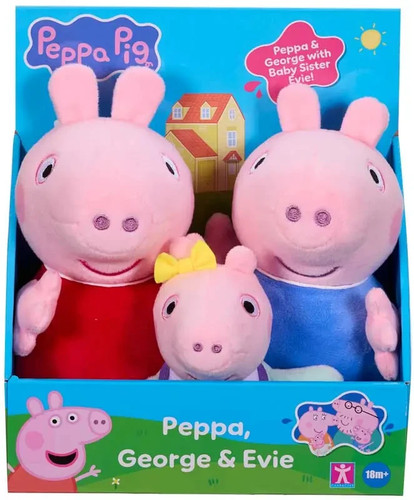 Peppa pig pack plush toys - pack,