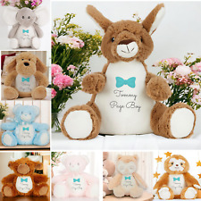 Personalised 'Page Boy - Blue Bow Tie' Plush Toy | Personalised Soft Toy | So...