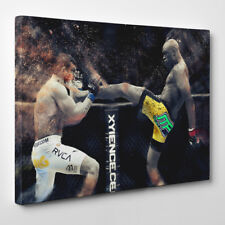 Anderson Silva - Framed Canvas Art Print - UFC Martial Artist Brazilian