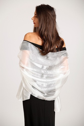 Ivory wedding shawl stole wrap - ivory,