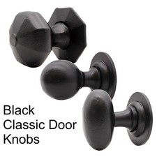 Black Iron Door Knobs Cast