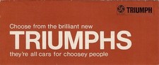 Triumph Range 1966-67 UK Foldout Brochure Herald Vitesse Spitfire GT6 2000 TR4A