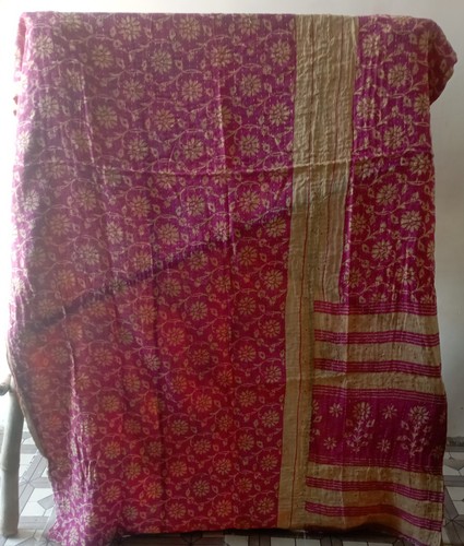 Reversible kantha quilt indian - reversible,